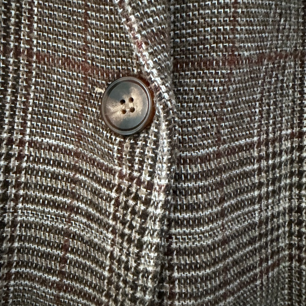SHEIN Brown Plaid Long Trench Coat - Picture 5 of 11